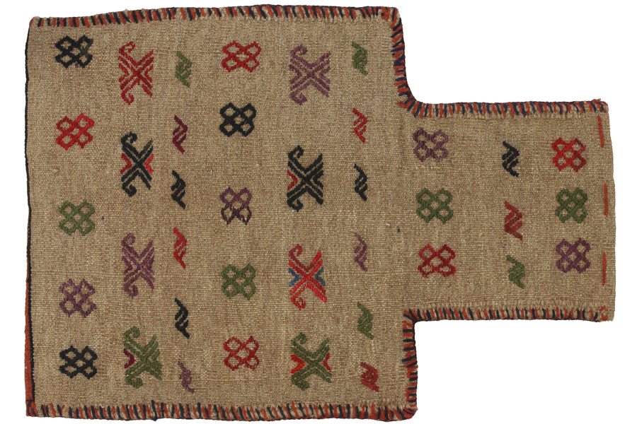 Qashqai - Zadeltas Perzisch Tapijt 50x35 - Afbeelding 1