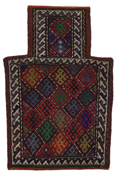Qashqai - Zadeltas Perzisch Tapijt 53x35