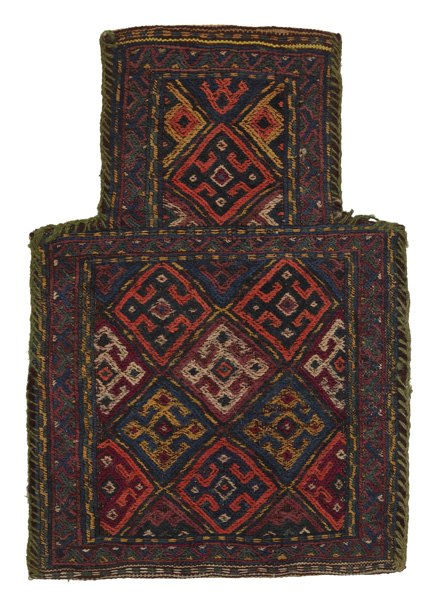 Qashqai - Zadeltas Perzisch Tapijt 49x34