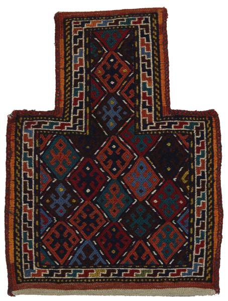 Qashqai - Zadeltas Perzisch Tapijt 47x35