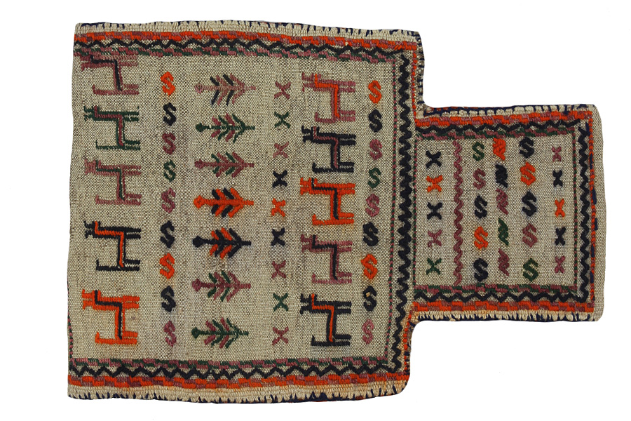 Qashqai - Zadeltas Perzisch Tapijt 48x34 - Afbeelding 1