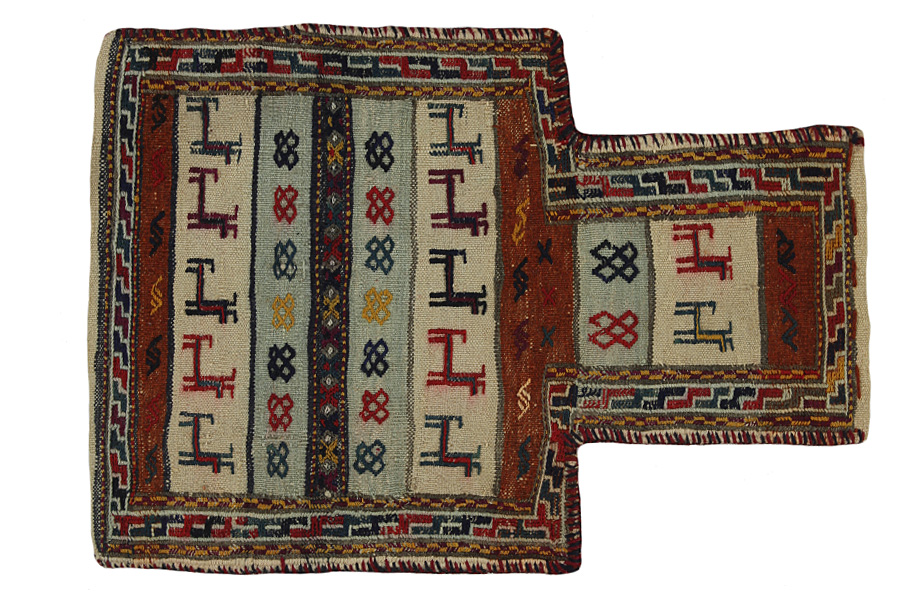 Qashqai - Zadeltas Perzisch Tapijt 51x36 - Afbeelding 1