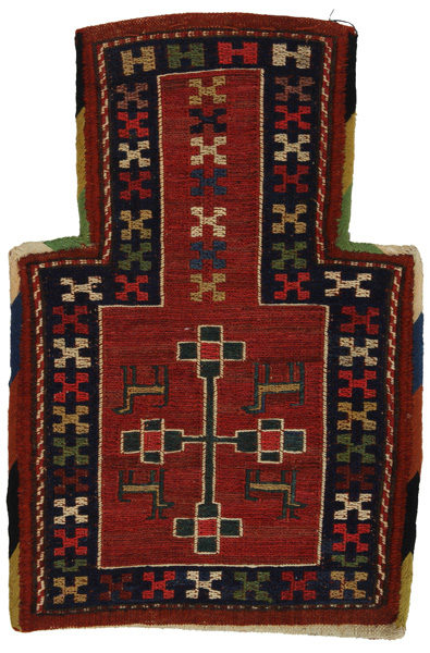 Qashqai - Zadeltas Perzisch Tapijt 46x31