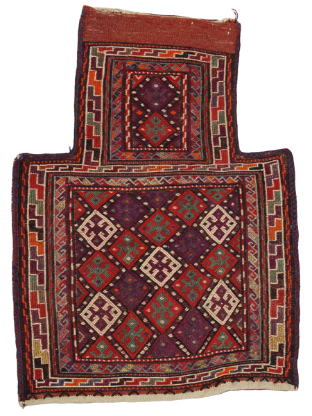 Qashqai - Zadeltas Perzisch Tapijt 50x37