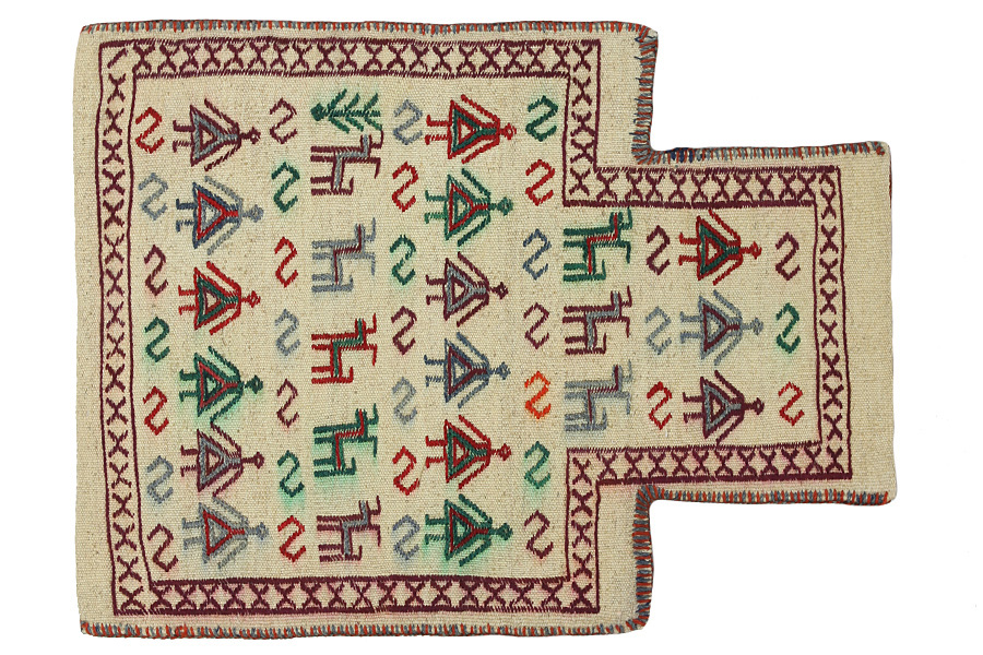 Qashqai - Zadeltas Perzisch Tapijt 51x34 - Afbeelding 1
