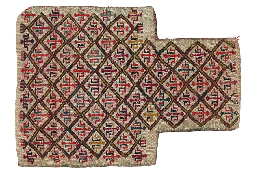 Qashqai - Zadeltas Perzisch Tapijt 55x40 - Afbeelding 1