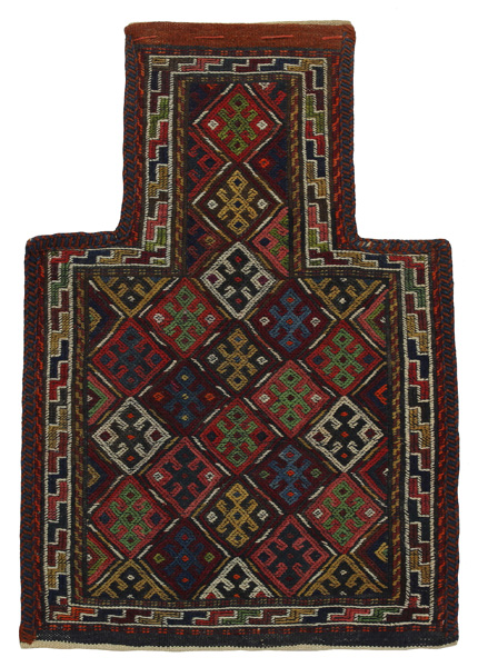 Qashqai - Zadeltas Perzisch Tapijt 54x37