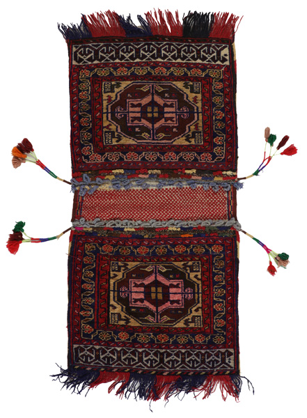 Turkaman - Zadeltas Afghaans, Geweven Tapijt 106x50