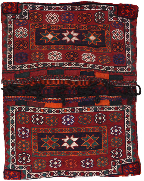 Jaf - Zadeltas Perzisch Tapijt 124x93