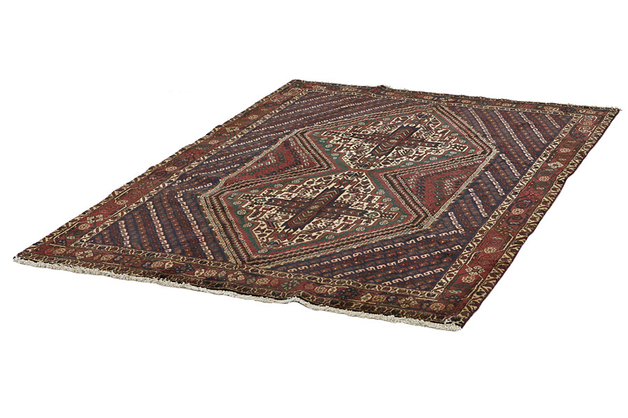 SahreBabak - Afshar Perzisch Tapijt 194x133 - Afbeelding 2