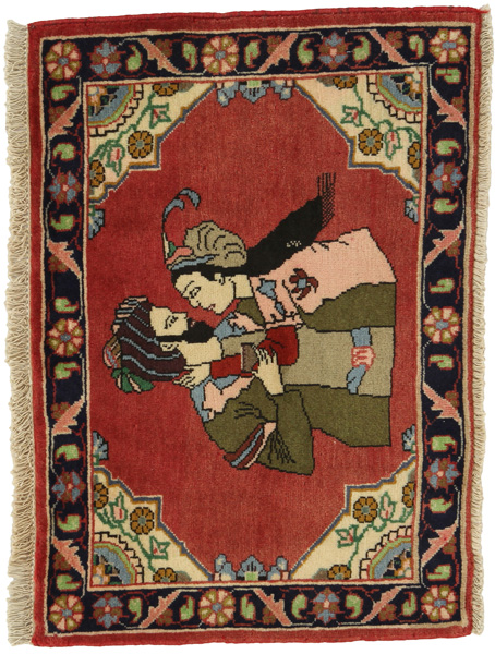 Bidjar - Kurdi Perzisch Tapijt 59x83