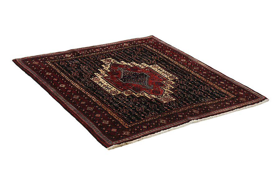 Senneh - Kurdi Perzisch Tapijt 137x130 - Afbeelding 1