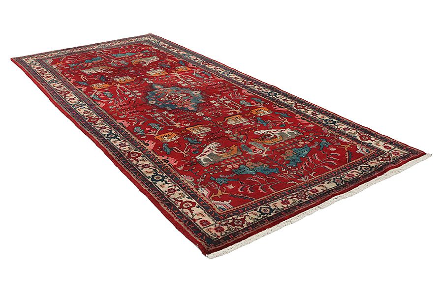 Koliai - Kurdi Perzisch Tapijt 334x157 - Afbeelding 1