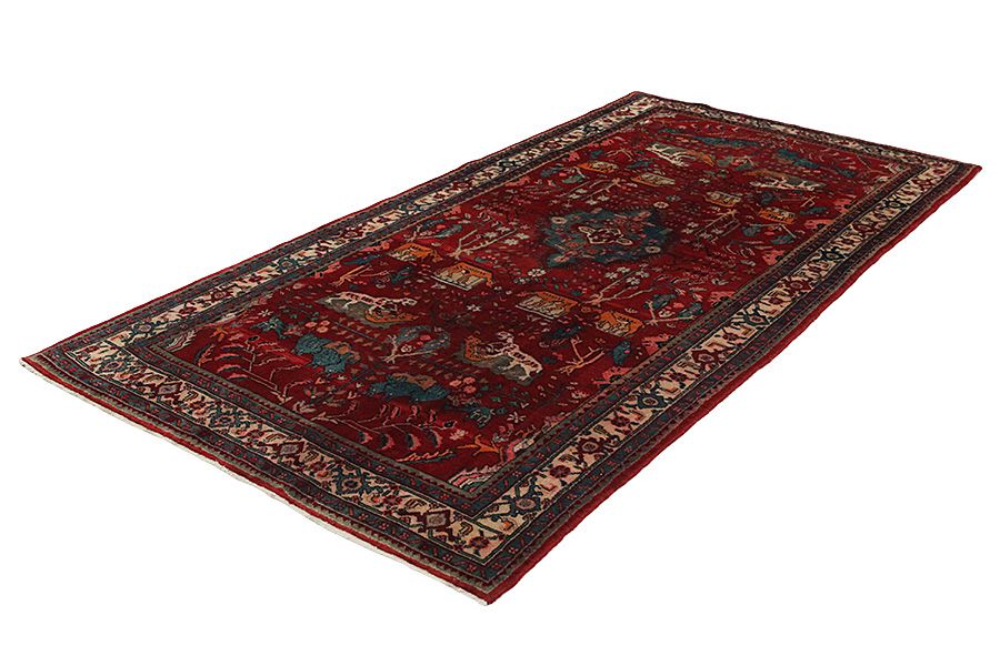 Koliai - Kurdi Perzisch Tapijt 334x157 - Afbeelding 2