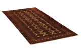 Turkaman - old Perzisch Tapijt 205x100 - Afbeelding 1