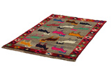 Gabbeh - Qashqai Perzisch Tapijt 170x108 - Afbeelding 2