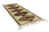 Gabbeh - Qashqai Perzisch Tapijt 332x130 - Afbeelding 1
