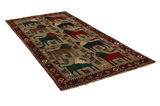 Gabbeh - Bakhtiari Perzisch Tapijt 303x146 - Afbeelding 1