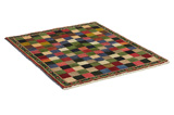 Gabbeh - Bakhtiari Perzisch Tapijt 132x112 - Afbeelding 1