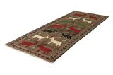 Gabbeh - Qashqai Perzisch Tapijt 260x106 - Afbeelding 2