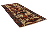 Bakhtiari - Qashqai Perzisch Tapijt 340x133 - Afbeelding 1