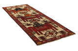 Bakhtiari - Qashqai Perzisch Tapijt 360x123 - Afbeelding 1